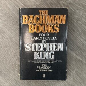 Stephen King The Bachman Books - Black Cover First Edition RARE- Includes Rage